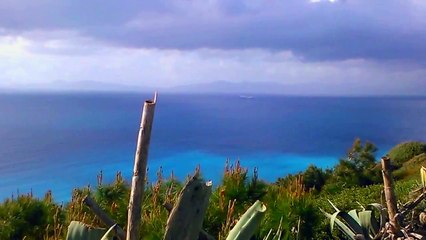 VIEW FROM RHODES GREECE TO MARMARIS TURKEY