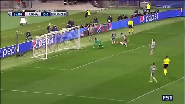 Stephan El Shaarawy Super Chance - AS Roma v. Real Madrid 17.02.2016 HD