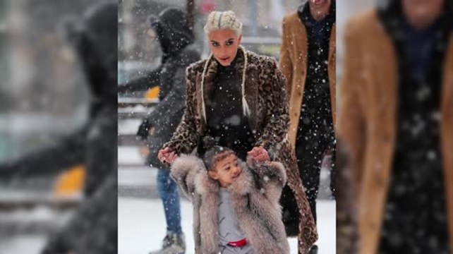 Kim Kardashian Takes North West Ice Skating