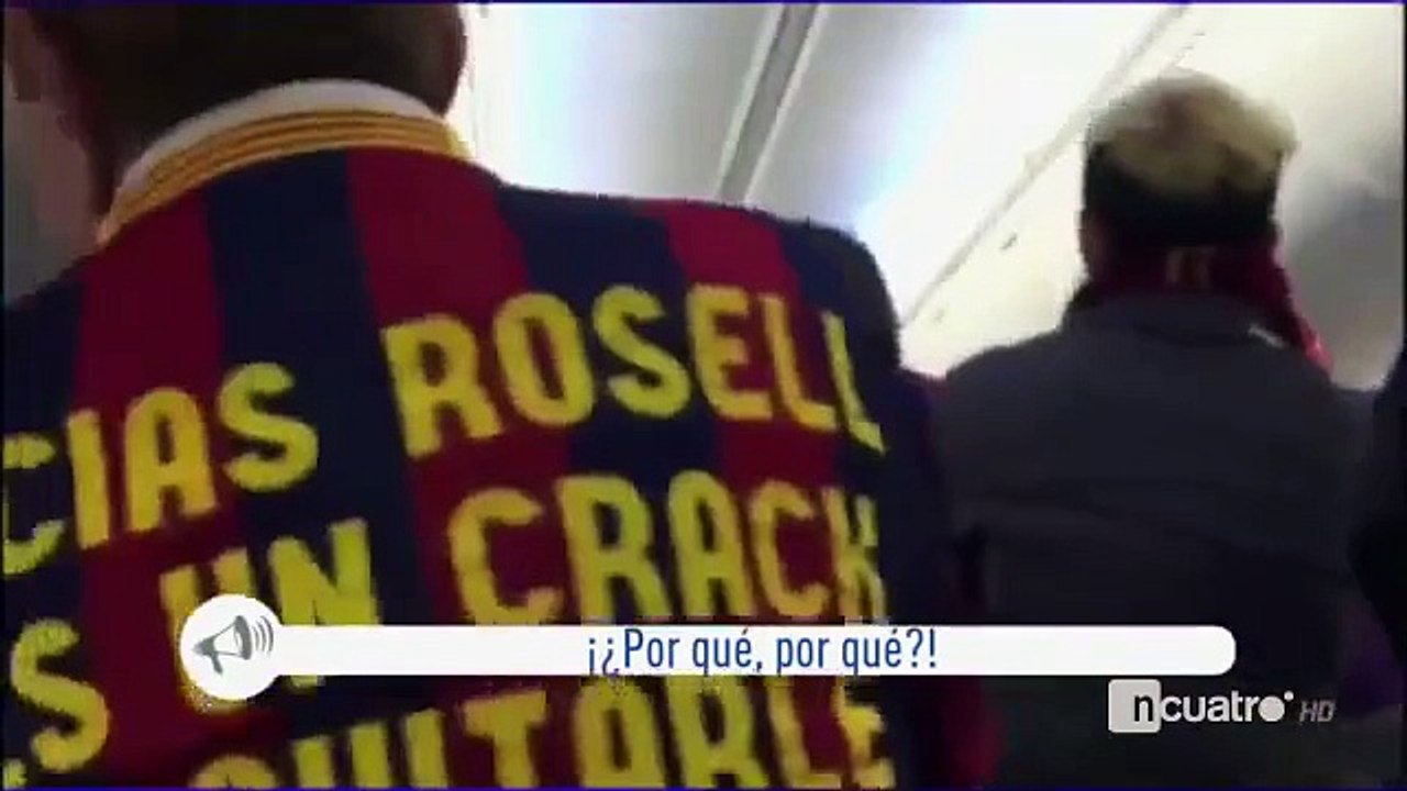 barca fight in plane