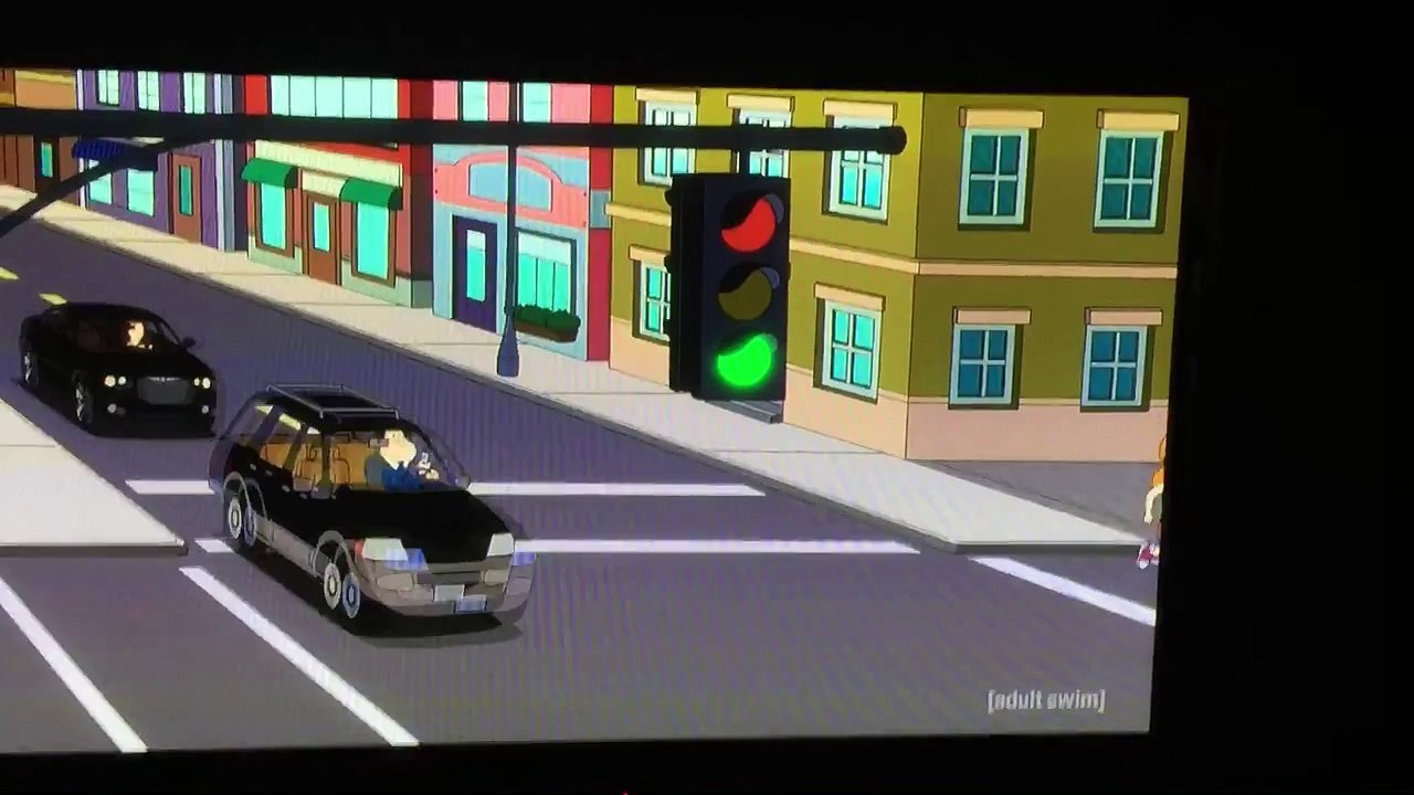 American Dad rubbernecking car crash full scene