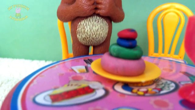 Маша и Медведь, Миша объелся и стал мутантом - укол в попу новинка на русском 2016