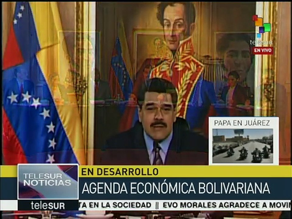 Pide Maduro el apoyo de venezolanos para impulsar acciones económicas