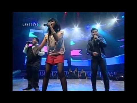 Dera & Sandy & Rio - Inikah Cinta - Top 9 - INDONESIAN IDOL 2012