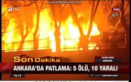 Son Dakika Haber Ankarada Patlama 5 Ölü 10 Yaralı 17 Şubat 2016