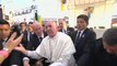 Pope loses temper after follower pulls him on top of man in wheelchair