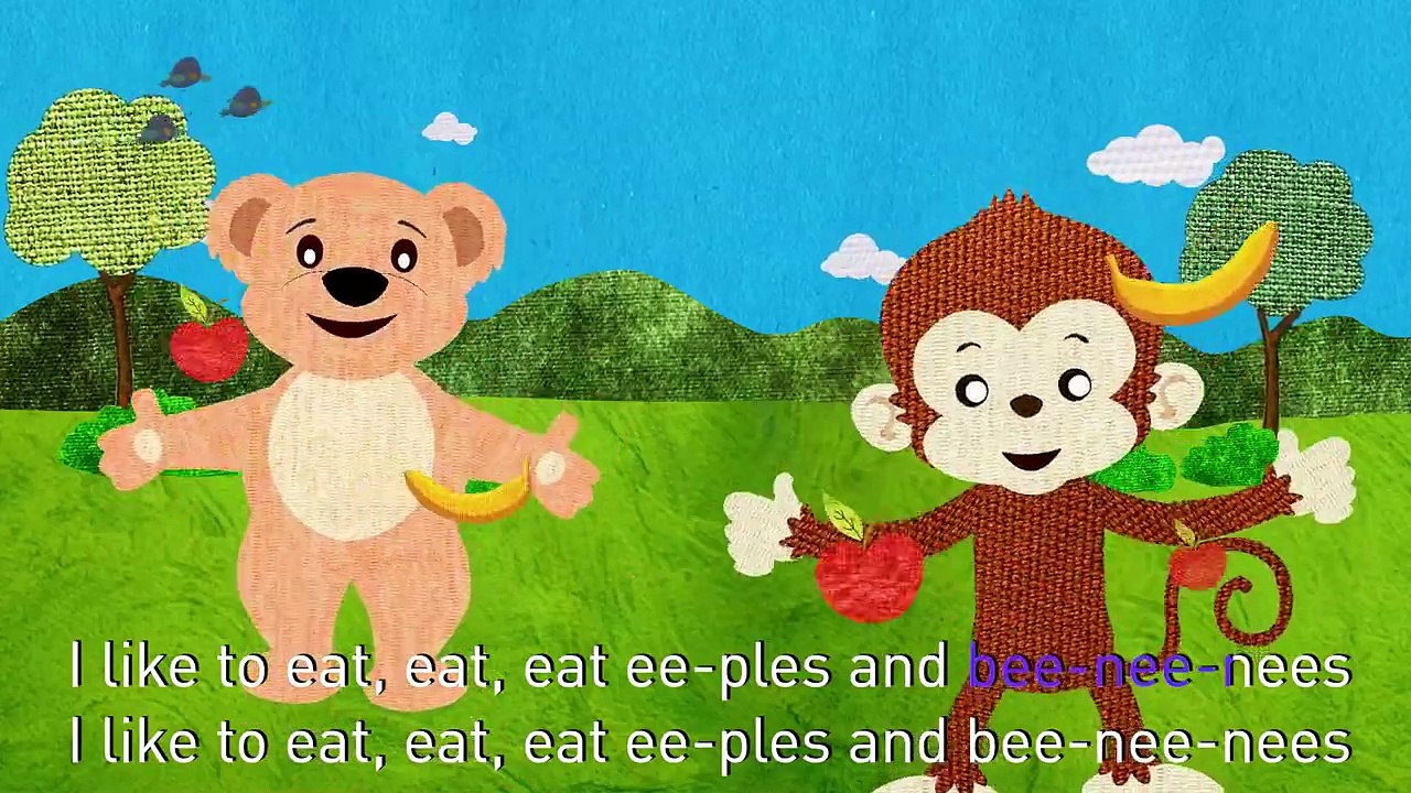 Apples & Bananas English Nursery Rhymes HD Dailymotion Video