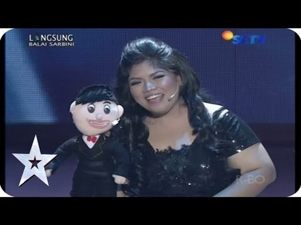 Talented Dwi Maya Sari Sings "When You Believe" with her Doll - SEMIFINAL 6 - Indonesia's Got Talent