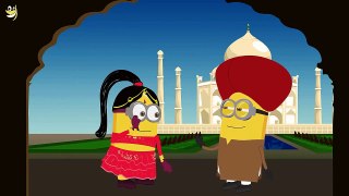 Minions Indian Dance at Taj Mahal ~ Funny Cartoon [[HD]]