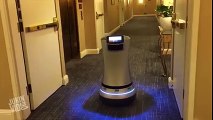 Robot Delivers Room Service in Hotel