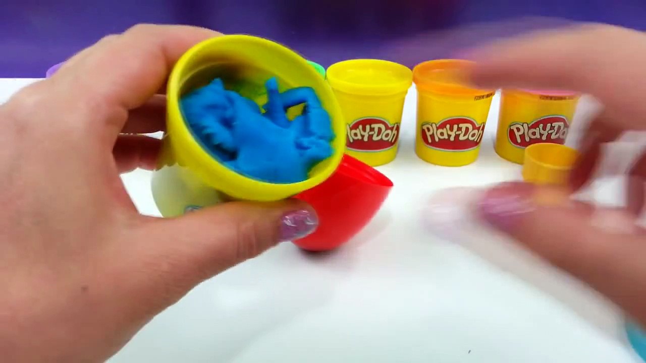 Play Doh Rainbow Ice Cream and Star Ice Cream How To Make With Play Doh