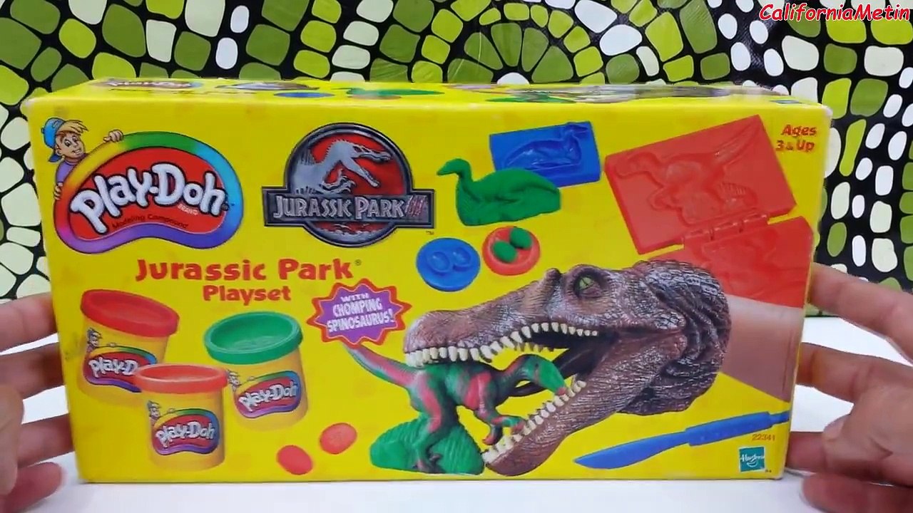 Play Doh Jurassic Park Playset With Chomping Spinosaurus