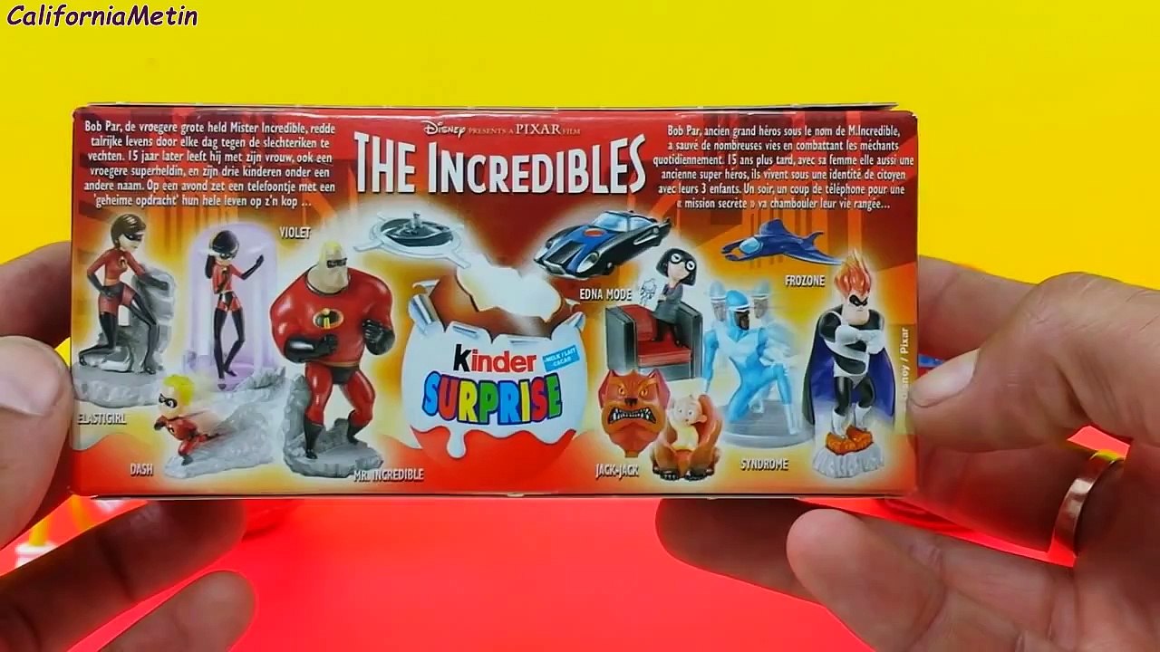 Kinder Surprise Eggs The Incredibles Cars Sonic Angry Birds