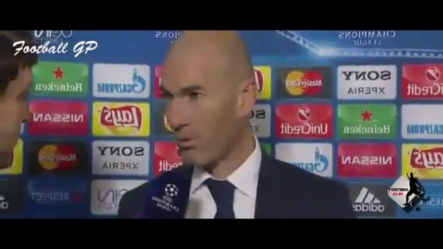 Zinedine Zidane Post-Match Interview - Roma vs Real Madrid 0-2 -