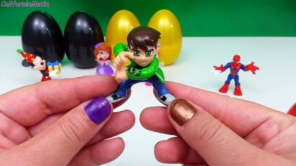 Many Surpise Eggs Masha and The Bear FROZEN Spiderman Mickey Mouse Ben 10