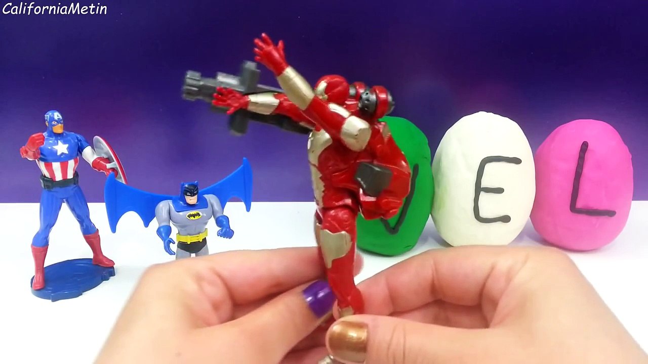 Play Doh Surprise Eggs Marvel Toys