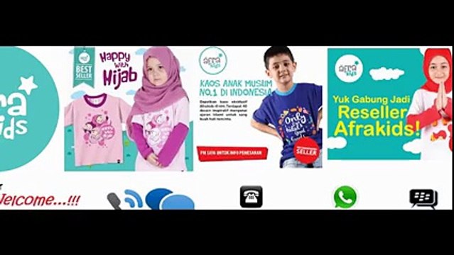 Agen Afrakids Surabaya Toko Baju/Kaos Anak Muslim