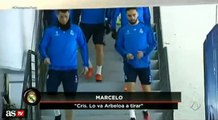 Cristiano simula un tropiezo de Arbeloa en el penalti de Messi