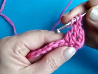 Вязание крючком - Урок 74 Перекрещенные элементы 2