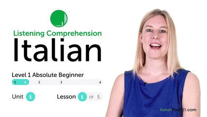 Italian Listening Comprehension - At an Italian Bookstore