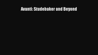 Read Avanti: Studebaker and Beyond Ebook Free