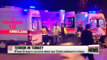 At least 28 dead in car bomb attack near Turkish parliament