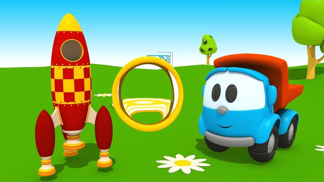 Мультики про машинки: Грузовичок Лёва. Лёва Малыш и Ракета. 3D конструктор