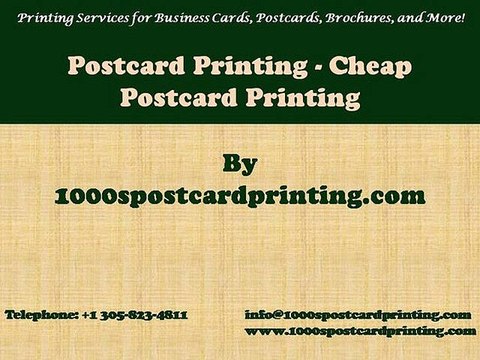 Postcard mailer printed & mailed by USPS