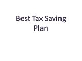 Best Tax Saving Plan -How to Build a Portfolio of Tax-saving Investments