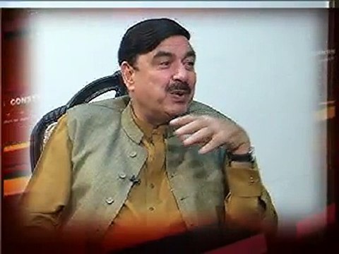 Sheikh Rasheed in newsline with shahzeb khanzada -