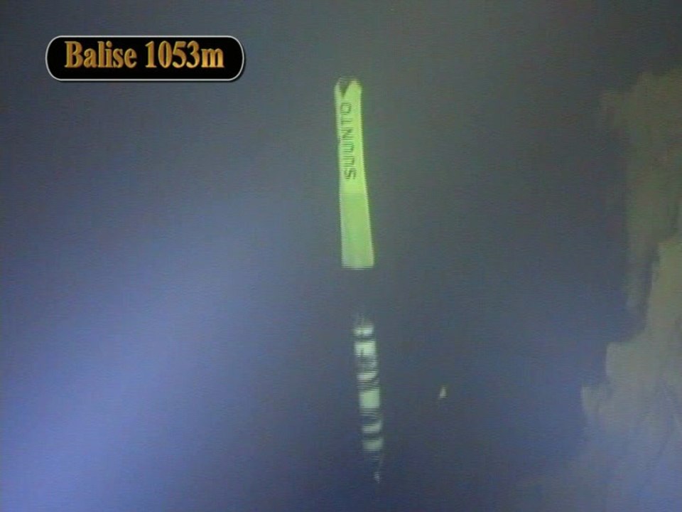 Siphon du Ressel - repérage souterrain et aquatique- Lot - balise 1053 et 1152m 28-nov 2008 origine
