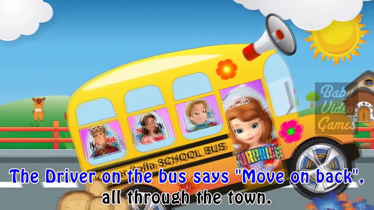 Nursery Rhymes Kids Songs Wheels on the Bus Sofia the First