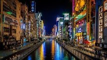 Dotonbori River Night Cruise- (Minatomachi to Dock) Osaka, Japan