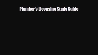 PDF Plumber's Licensing Study Guide PDF Book Free