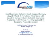 Global metal deactivator market projected to grow at 5.3% CAGR during the forecast period 2015-2020.