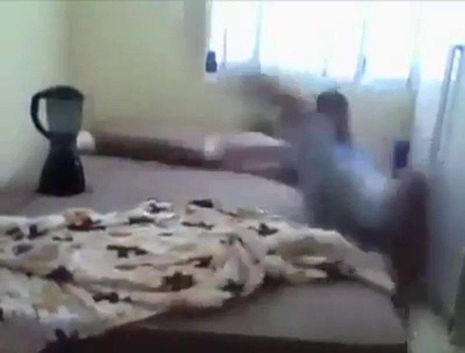Wife Beating Husband Badly