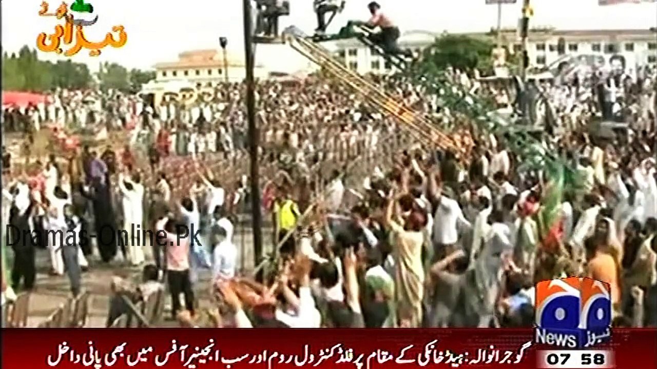 Imran Khan Threatening Nawaz Sharif - Tezabi Totay on Geo Tez 2014