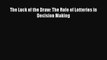 [PDF] The Luck of the Draw: The Role of Lotteries in Decision Making Read Full Ebook