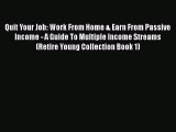 PDF Quit Your Job: Work From Home & Earn From Passive Income - A Guide To Multiple Income Streams