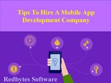Tips To Hire A Best Mobile App Development Company