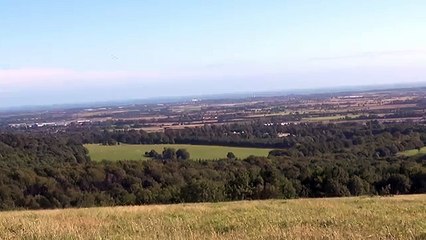 WW2 Fighters Over Chichester Airport, Seen From The Trundle Hill.