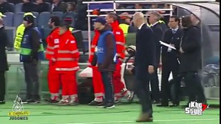 Asi fue la sustitucion de Cristiano Ronaldo ante Roma con saludo a Zidane - 2016