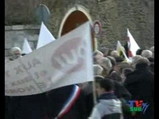 Manifestation Avenue Thiers à Melun