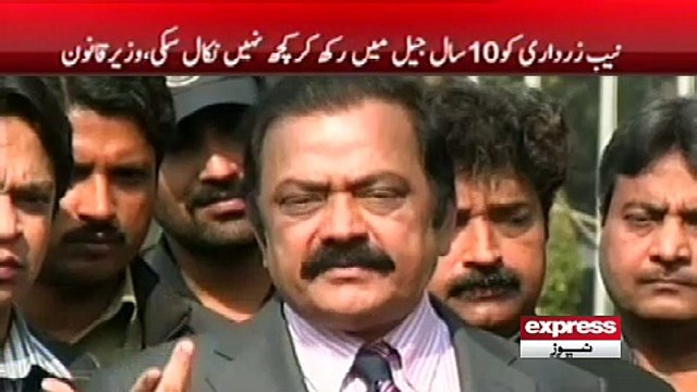 رانا ثناء اللہ نے زرداری کی حمایت میں بیان دے دیا