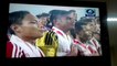 Nepali football team sings national anthem after cut off after winning the South Asian games