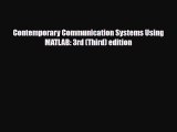 [PDF] Contemporary Communication Systems Using MATLAB: 3rd (Third) edition [Download] Full