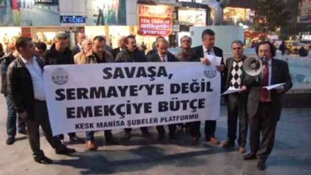 Manisa'da Bordro Yakma Eylemi