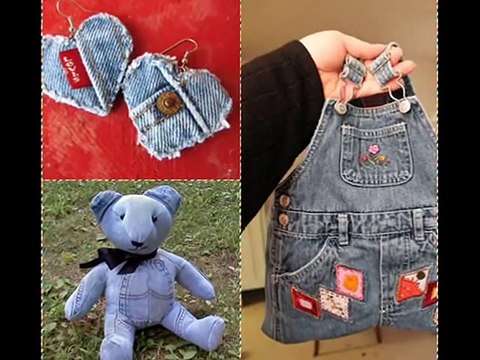 Что можно сделать из старых джинс! Коврик, юбка, сумка, шорты