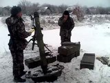 Минометы ДНР ведут огонь по силам АТО / Pro-russians rebels mortars firing