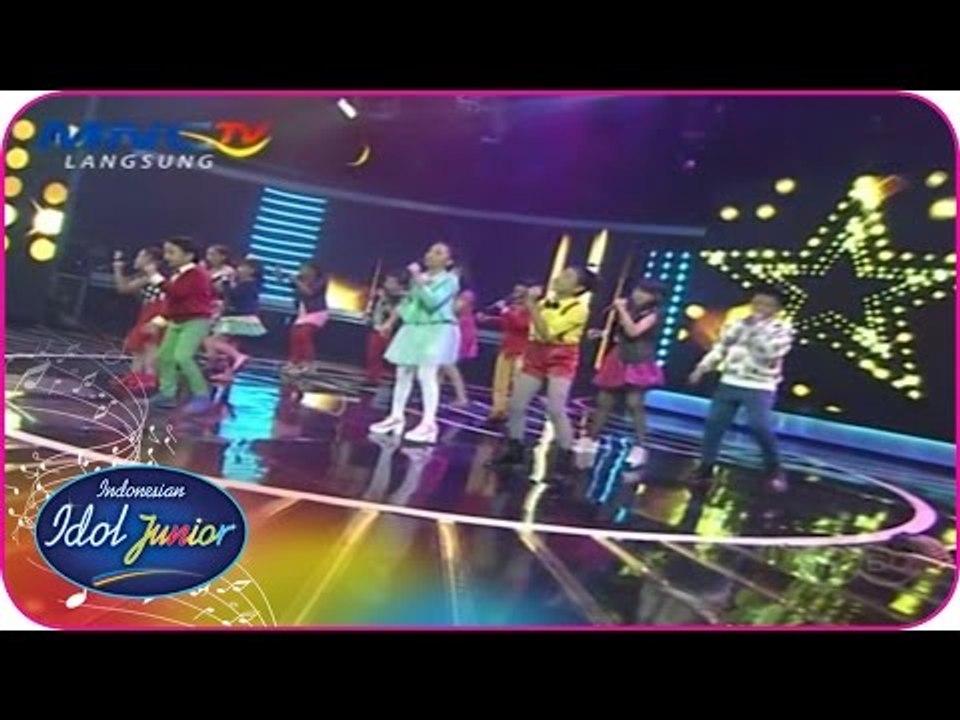 ALL JUNIORS - SENYUM SEMANGAT (SM*SH) - Spektakuler Show 2 - Indonesian Idol Junior